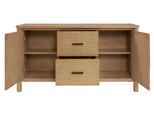 Bloomfield Sideboard 2 Drawers + 2 Doors Natural Pine, Brown 8000073 New Pacific Direct