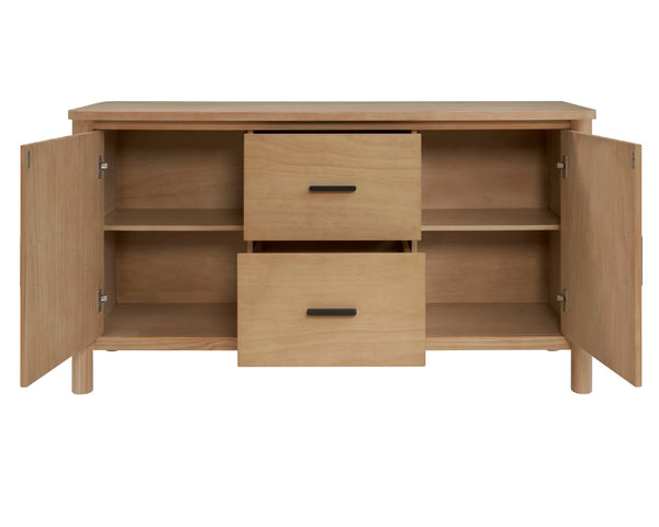 Bloomfield Sideboard 2 Drawers + 2 Doors Natural Pine, Brown 8000073 New Pacific Direct