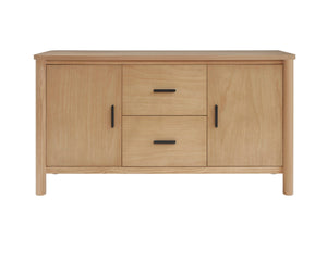 Bloomfield Sideboard 2 Drawers + 2 Doors Natural Pine, Brown 8000073 New Pacific Direct
