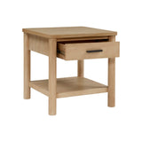 Bloomfield Nightstand/Side Table Natural Pine, Brown 8000077 New Pacific Direct