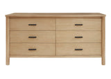 Bloomfield Dresser 6 Drawers Natural Pine, Brown 8000078 New Pacific Direct