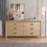 Bloomfield Dresser 6 Drawers Natural Pine, Brown 8000078 New Pacific Direct