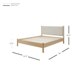 Bloomfield Queen Bed Set Natural Pine, Brown 8000079 New Pacific Direct