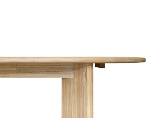 New Pacific Direct Drego 78.5" Oval Dining Table Natural Whitewash, Natural , Solid Mindi Wood 8000084-npd