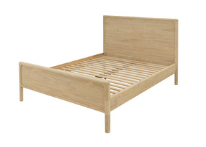 New Pacific Direct Hansville Queen Bed Set Natural Whitewash, Natural , Solid Mindi Wood 8000085-npd