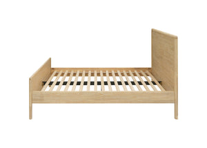 New Pacific Direct Hansville Queen Bed Set Natural Whitewash, Natural , Solid Mindi Wood 8000085-npd