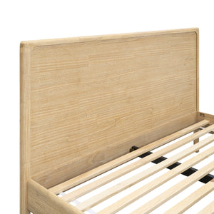 New Pacific Direct Hansville King Bed Set Natural Whitewash, Natural , Solid Mindi Wood 8000086-npd