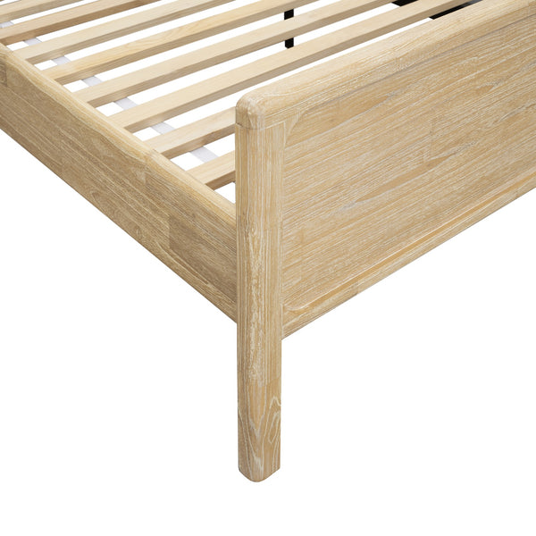 New Pacific Direct Hansville King Bed Set Natural Whitewash, Natural , Solid Mindi Wood 8000086-npd