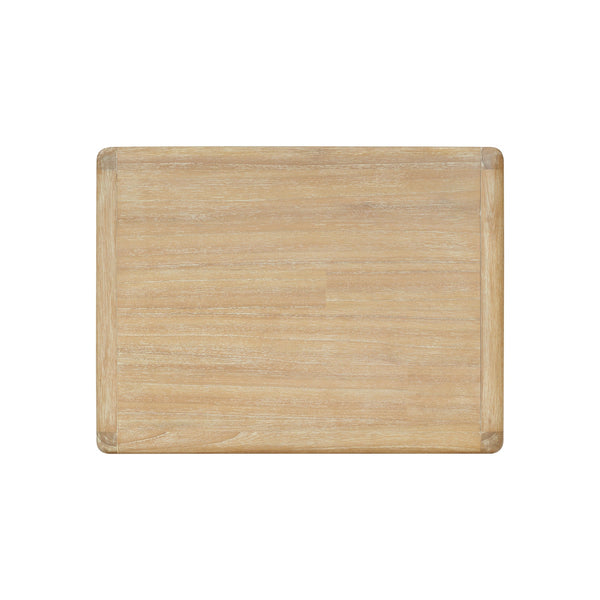 New Pacific Direct Hansville Nightstand/Side Table Natural Whitewash, Natural , Solid Mindi Wood 8000087-npd