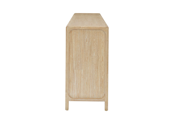 New Pacific Direct Hansville Dresser 6 Drawers Natural Whitewash, Natural , Solid Mindi Wood 8000088-npd