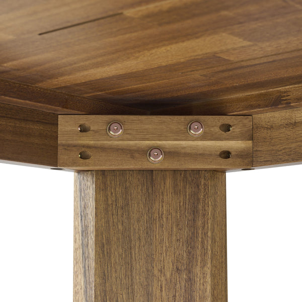 New Pacific Direct Wilmington 79" Modern Farmhouse Dining Table In Brushed Brown For Chic Dining With Comfort & Style Brushed Brown  8000090-430-npd