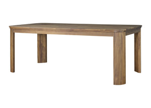 New Pacific Direct Wilmington 79" Modern Farmhouse Dining Table In Brushed Brown For Chic Dining With Comfort & Style Brushed Brown  8000090-430-npd