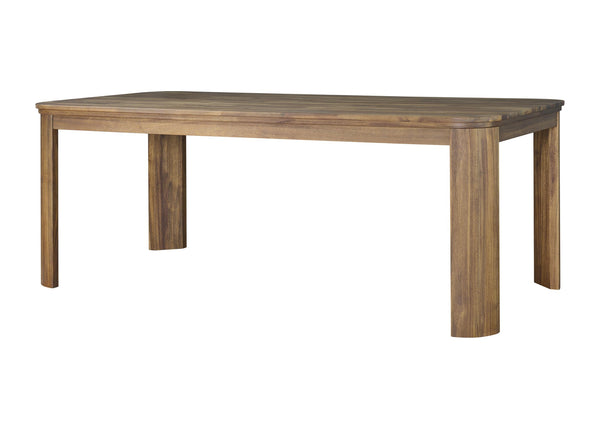 New Pacific Direct Wilmington 79" Modern Farmhouse Dining Table In Brushed Brown For Chic Dining With Comfort & Style Brushed Brown  8000090-430-npd