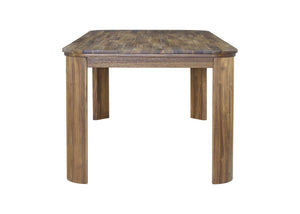 New Pacific Direct Wilmington 79" Modern Farmhouse Dining Table In Brushed Brown For Chic Dining With Comfort & Style Brushed Brown  8000090-430-npd