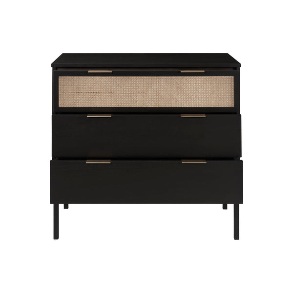 New Pacific Direct Caine Rattan Chest 3 Drawers Black, Black , Rattan 8000062-b-npd