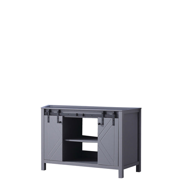English Elm Dark Grey Bath Vanity - 48-Inch Stylish Storage Solution With Soft-Close Drawers & Easy Install B2731P260020