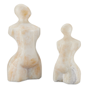 Giada Onyx Bust Sculpture - Handcrafted Modern Art Piece with Unique Natural Veining for Your Home