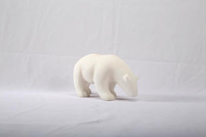 Lilys White Marble Polar Bear Statue - Xs 8001-XS