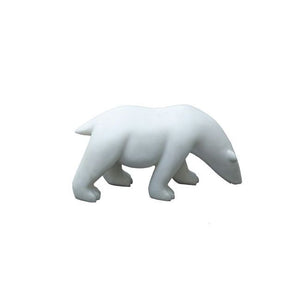 Lilys White Marble Polar Bear Statue - S 8001-S