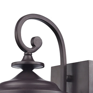 Thomas Lighting Trinity Lantern Style Outdoor Wall Sconce with Seeded Glass and Bronze Metalwork 8001EW/75