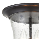 Trinity 9'' Wide 2-Light Outdoor Flush Mount - Oil Rubbed Bronze 8002FM/75 Thomas