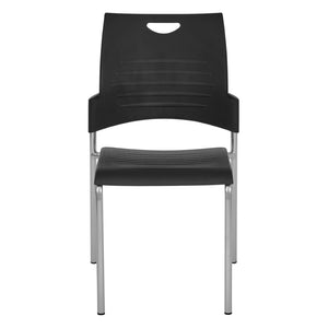 OSP Home Furnishings Straight Leg Stackable Chair Polyurethane Seat Modern Frame for Office or Classroom Use STC8300C4-3