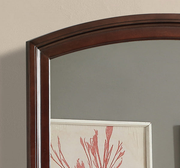 English Elm Ashford Cappuccino Wood Veneer Mirror 34"H x 47"W with Low Distortion Glass, Durable Trim Accent Piece B078108514