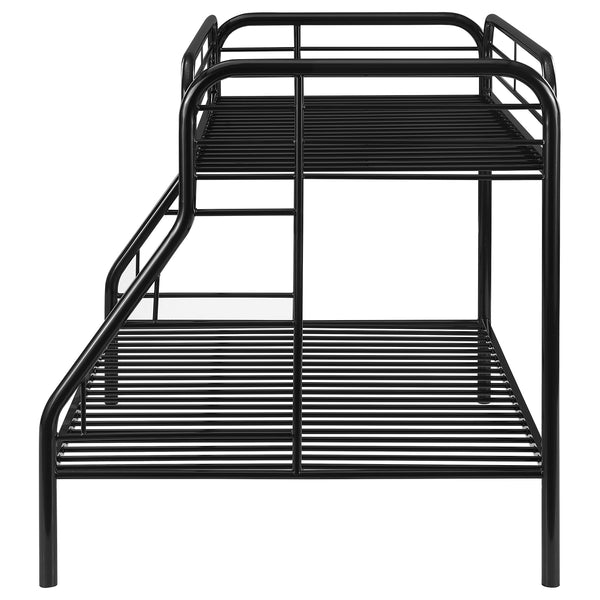 English Elm Celeste Modern Twin Over Full Metal Bunk Bed With Rung Ladder - Stylish Space-Saving Design B062P340732