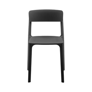 Tibo Stackable Side Chair in Black Polypropylene - Set of 2 80074-BLK EuroStyle