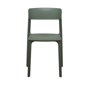 Eurostyle Tibo Stackable Outdoor Side Chair Set Of 2 In Vibrant Green - Perfect For Indoor & Outdoor Use! Green Polypropylene 80074-grn