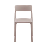 Tibo Stackable Side Chair in Taupe Polypropylene - Set of 2 80074-TPE EuroStyle