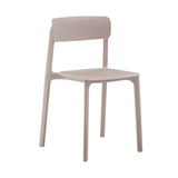 Tibo Stackable Side Chair in Taupe Polypropylene - Set of 2 80074-TPE EuroStyle