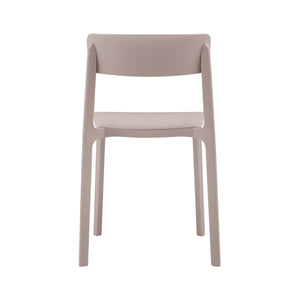 Tibo Stackable Side Chair in Taupe Polypropylene - Set of 2 80074-TPE EuroStyle