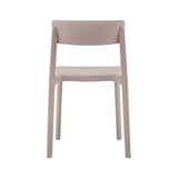 Tibo Stackable Side Chair in Taupe Polypropylene - Set of 2 80074-TPE EuroStyle