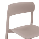 Tibo Stackable Side Chair in Taupe Polypropylene - Set of 2 80074-TPE EuroStyle