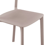 Tibo Stackable Side Chair in Taupe Polypropylene - Set of 2 80074-TPE EuroStyle