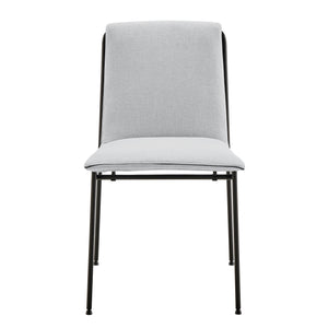 EuroStyle Ludivg Side Chair - Set of 2 Light Gray 80078LTGRY