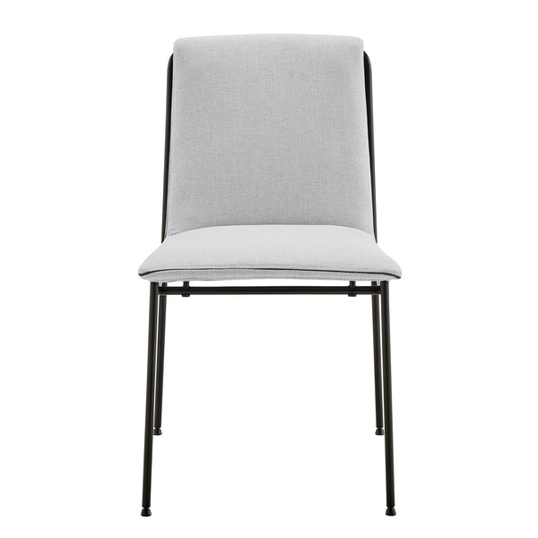 EuroStyle Ludivg Side Chair - Set of 2 Light Gray 80078LTGRY