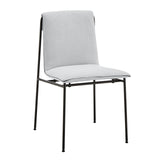 EuroStyle Ludivg Side Chair - Set of 2 Light Gray 80078LTGRY