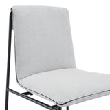 EuroStyle Ludivg Side Chair - Set of 2 Light Gray 80078LTGRY