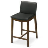 English Elm Ashcroft Furniture - Shannon Counter Chair In Black Vegan Leather