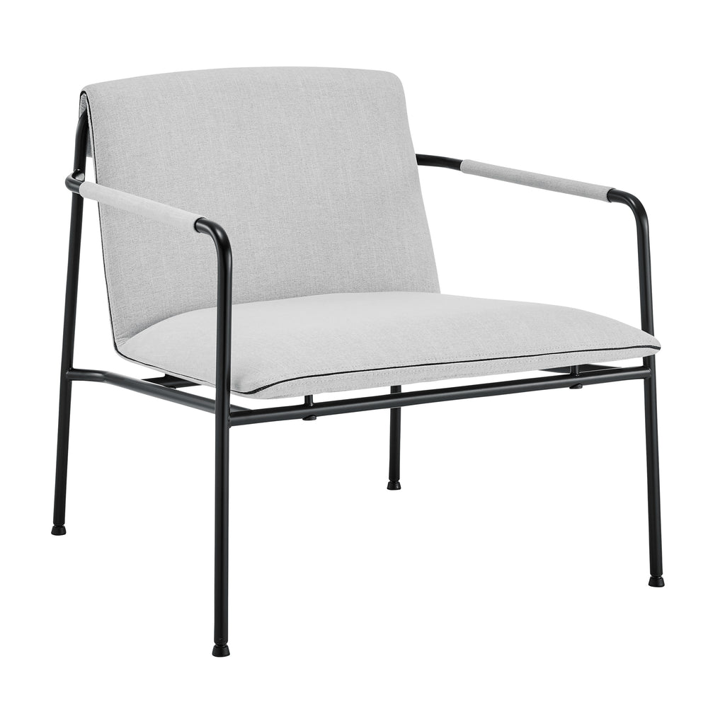 EuroStyle Ludvig Lounge Chair Light Gray 80080LTGRY