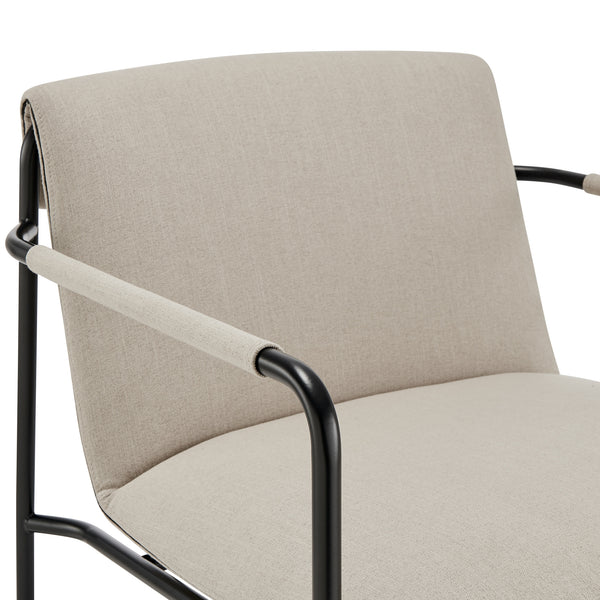 EuroStyle Ludvig Lounge Chair Tan 80080TAN