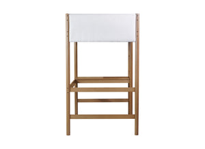 English Elm Twin Triple Rubberwood Bunk Bed with Ladders & Guardrails, Space-Saving Modular Design for Families Natural W504S00183