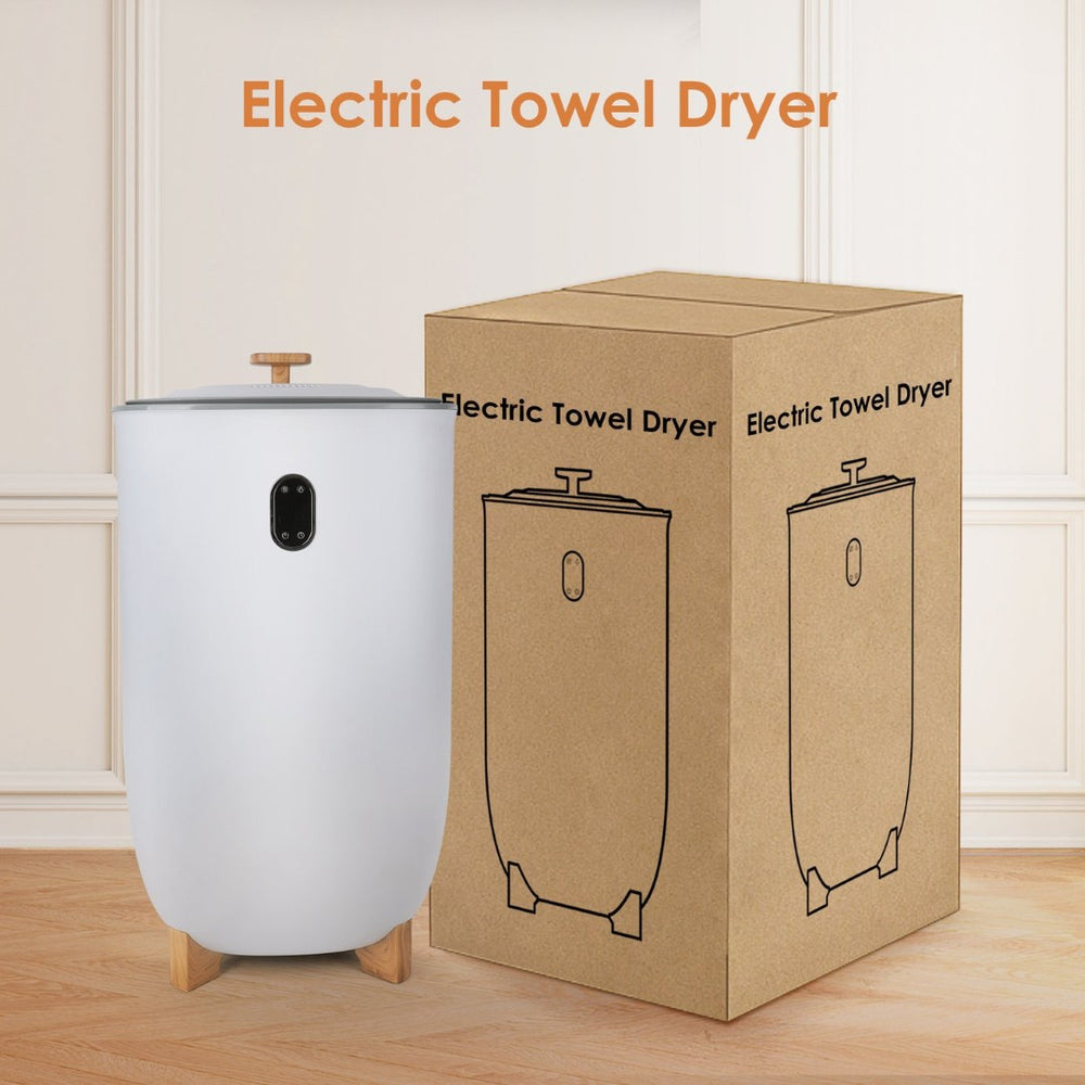 English Elm Extra Large Bucket Towel Warmer Spa Grade Even Heat for Bath and Salon Use B205P205202