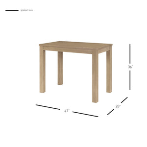 New Pacific Direct Tiburon 36" High Dining Table Drifted Sand 47 x 28 x 36