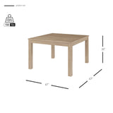 Tiburon Square Dining Table Drifted Sand, Beige 801047-DS New Pacific Direct