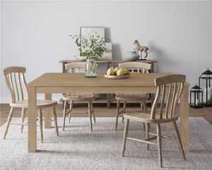 New Pacific Direct Tiburon 71" Dining Table Drifted Sand, Beige , Solid Acacia Wood 801071-ds-npd