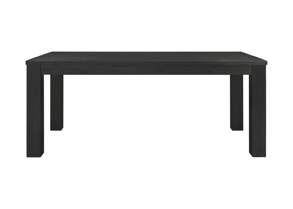 New Pacific Direct Bedford 75" Rustic Dining Table In Brushed Black - Versatile Solid Acacia For Any Decor Style Brushed Black  801075-433-npd