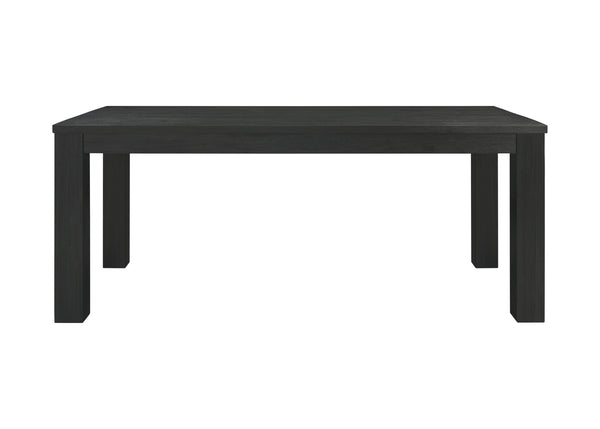 New Pacific Direct Bedford 75" Rustic Dining Table In Brushed Black - Versatile Solid Acacia For Any Decor Style Brushed Black  801075-433-npd